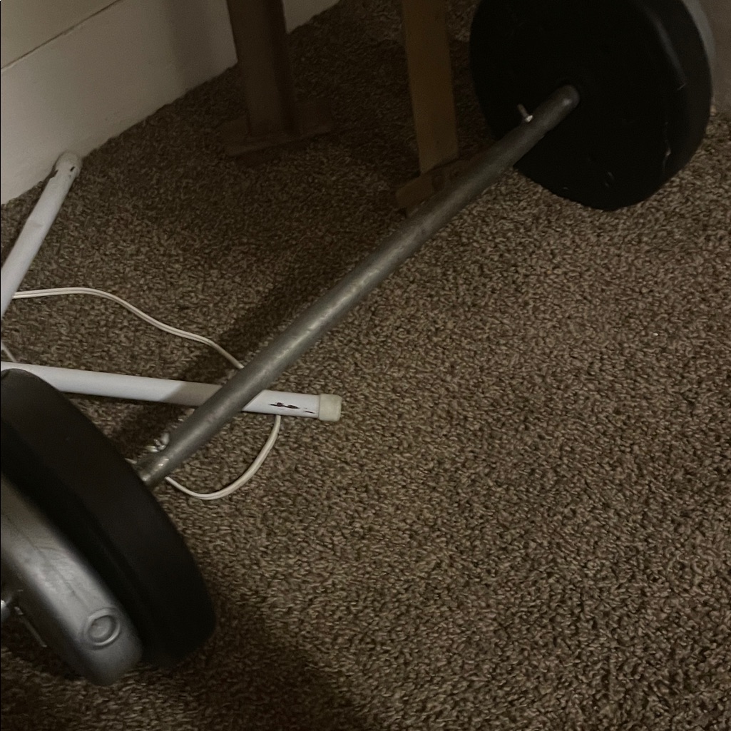 Adjustable Dumbbell Set With Barbell